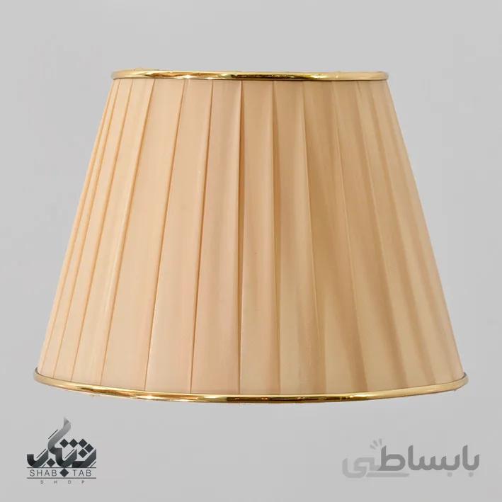 شید آباژور مدل پلیسه سایز 28 کرم – سرپیچ E27