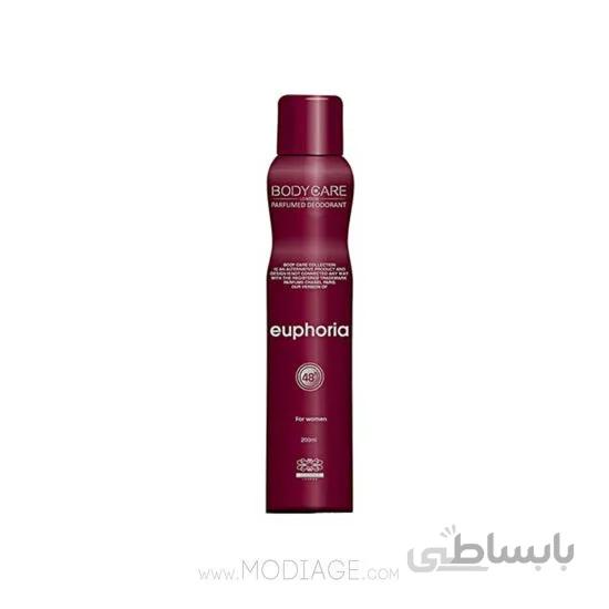 اسپری دئودورانت زنانه 200میلی لیتر euphoria بادی کر Body Care ا برند :