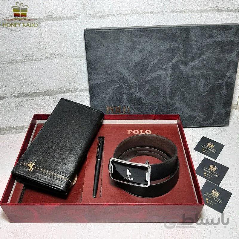 ست کیف و کمربند مردانه Polo کد 001