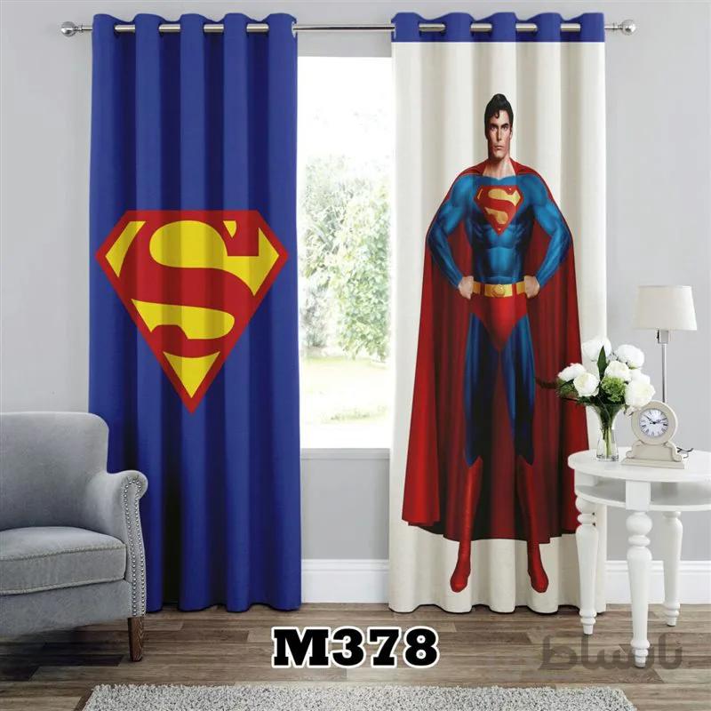 پرده پانچی کد 3d-M-378 طرح انیمیشن سوپرمن