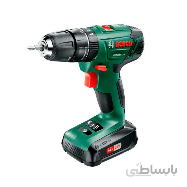 دریل شارژی 18 ولت بوش مدل PSB1800LI-2 ا Bosch PSB1800LI-2 cordless drill