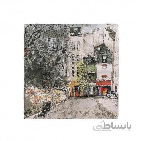 پوشت (دستمال جیب) رنگ روغن ساختمان