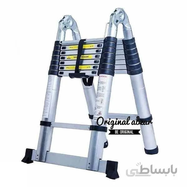 نردبان تلسکوپی 2 طرفه 6 متری