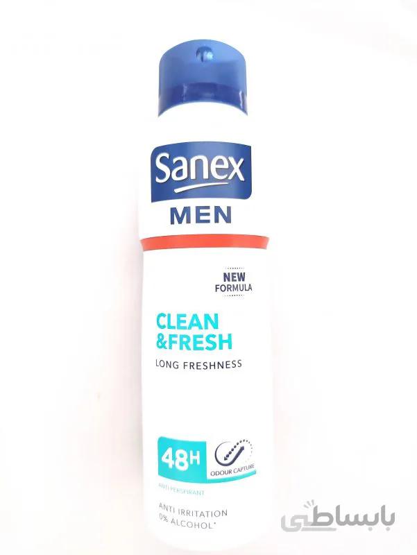 اسپری ضد تعریق مردانه Sanex مدل Clean & Fresh