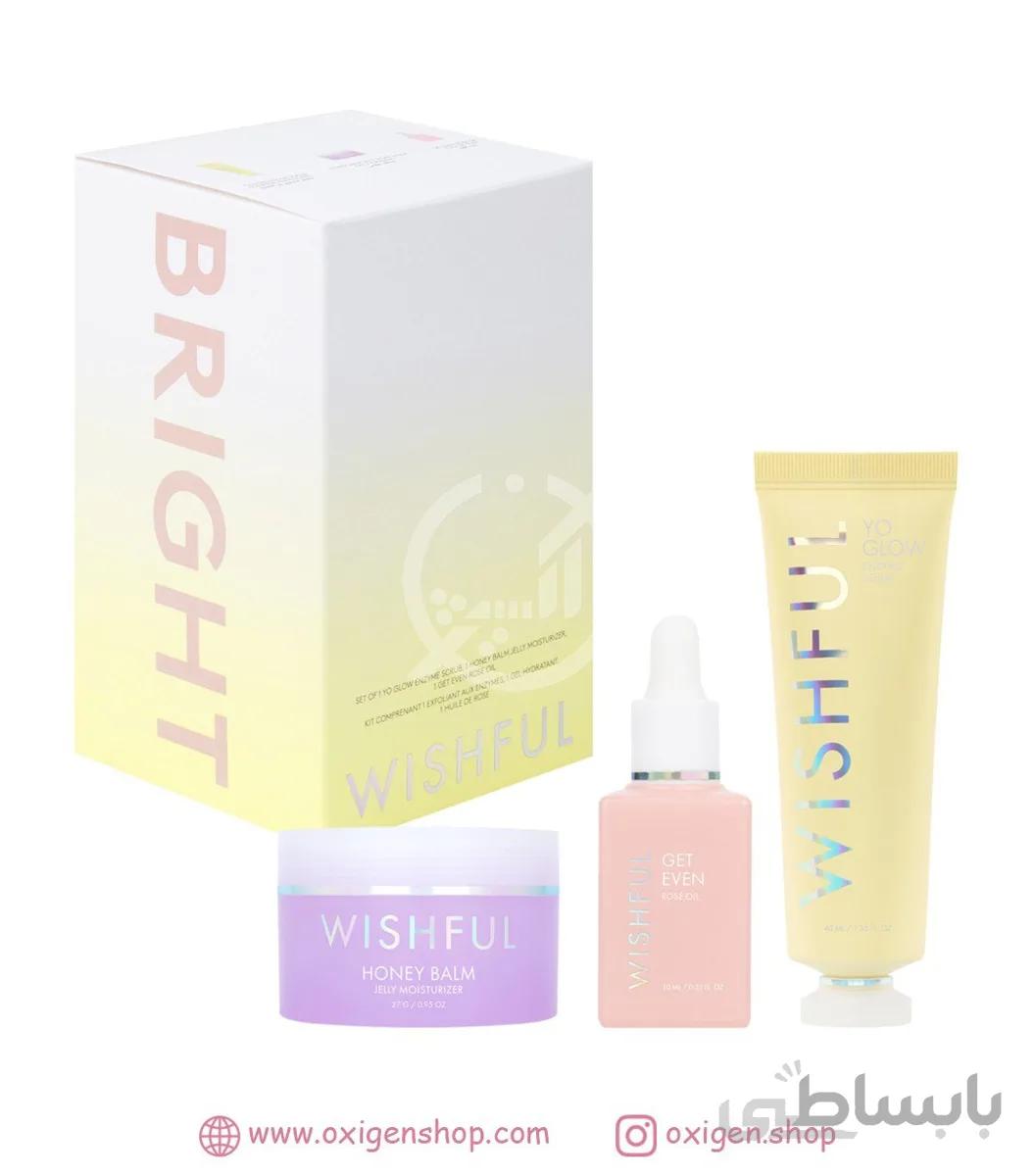 پک سه تایی محصولات پوستی wishful ا HUDA Beauty Wishful bright gift set