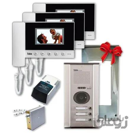 پکیج آیفون تصویری سه واحدی تابا TVD5-43