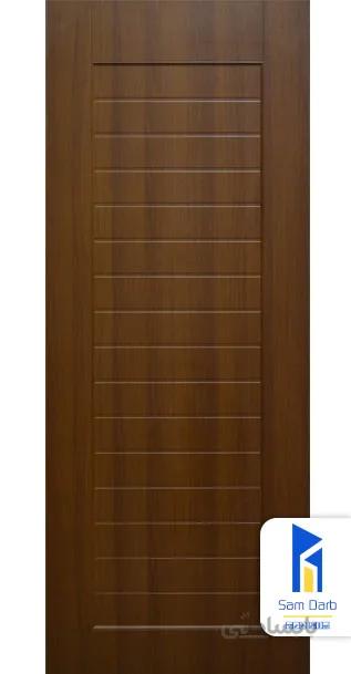 درب چوبی اتاق خواب مدل کف تراش PVC-C417