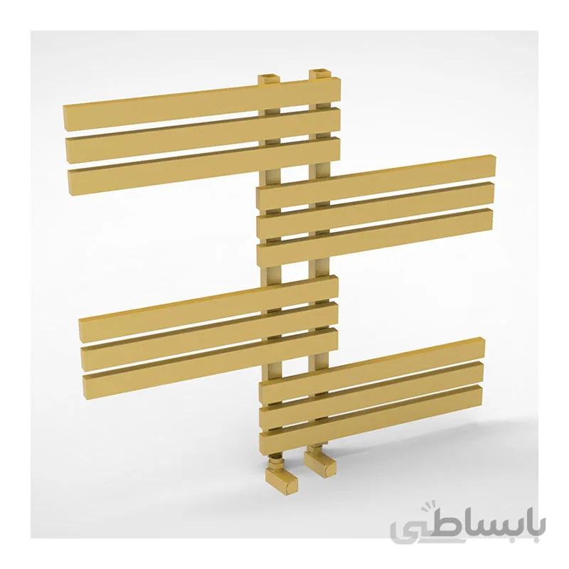 حوله خشک کن آلومینیوم طلایی مات دیاموند طرح 1