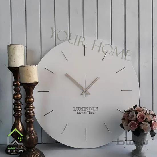 ساعت دیواری لومینوس سفید مدرن