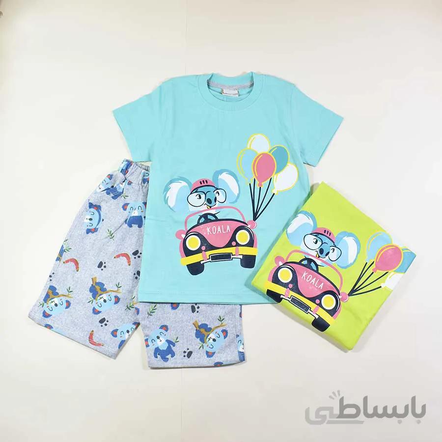 تیشرت شلوارک پسرانه بچه گانه کوالا کد 2407