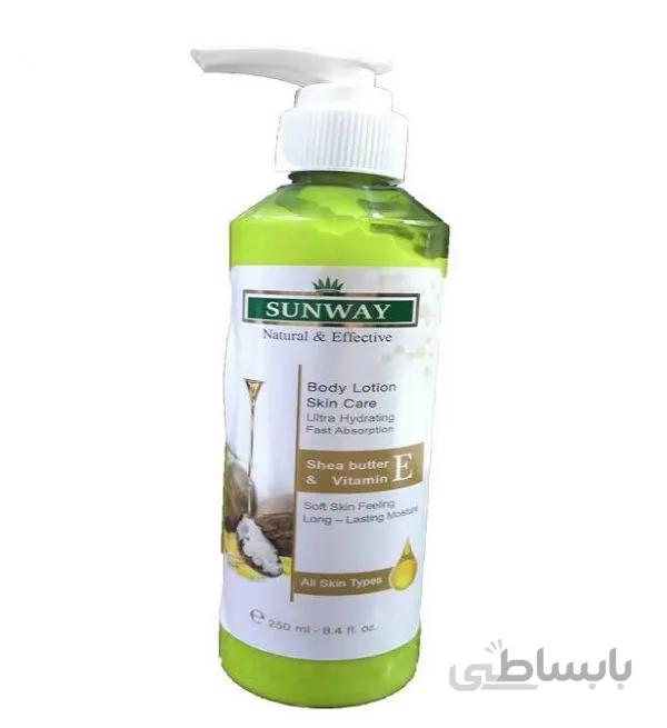 لوسیون بدن مراقبت کننده پوست سان وی