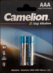 باتری نیم قلمی Camelion مدل LR03-BP2DG