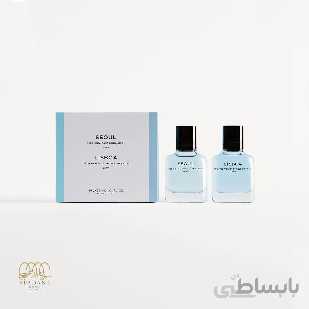 ست عطر و ادکلن مردانه زارا مدل Lisboa & Seoul حجم 30 میل