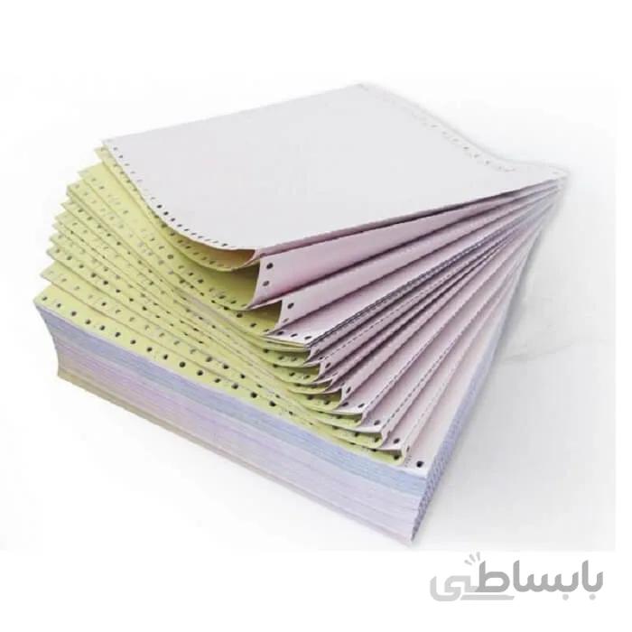 کاغذ پرینتر ۱۰۰ ستونی دو نسخه کاربن لس
