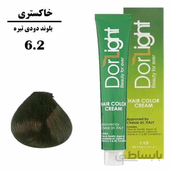 رنگ موی بلوند دودی تیره (6.2) دورلایت سری دودی حجم 100میل