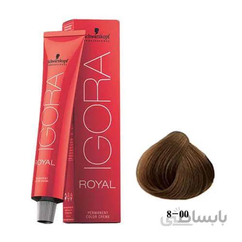 رنگ مو ایگورا (igora) بلوند روشن طبیعی قوی شماره 8.00