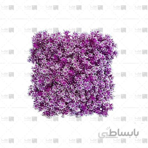 دیوار سبز مصنوعی مدل خورشیدی رنگ بنفش و سفید ابعاد 25*25