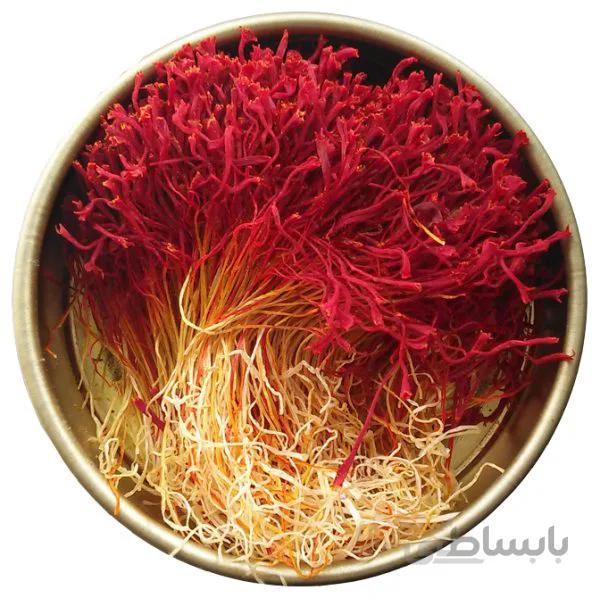 زعفران دسته+سر گلِ ارغوانِ خورشید-3 مثقال