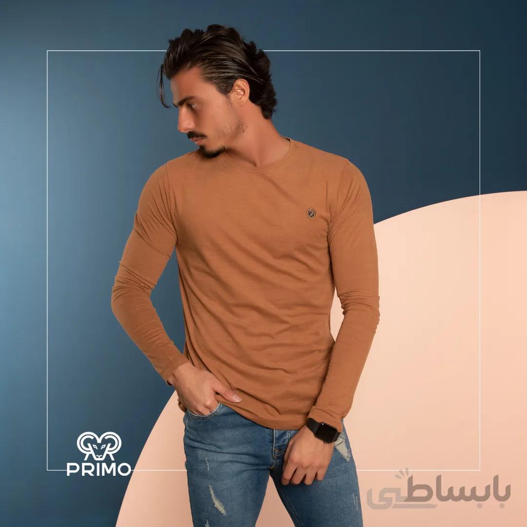 تیشرت پنبه مردانه مدل آستین بلند 513205