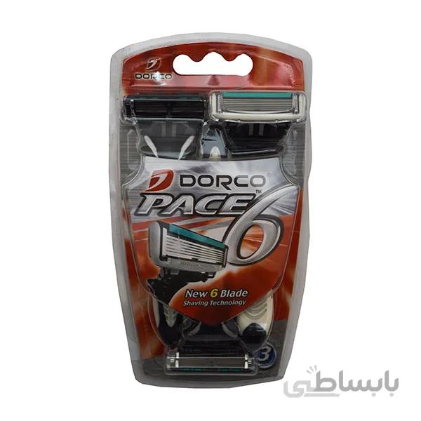 خودتراش مردانه دورکو ۶لبه ۳عددی مدل Pace 6