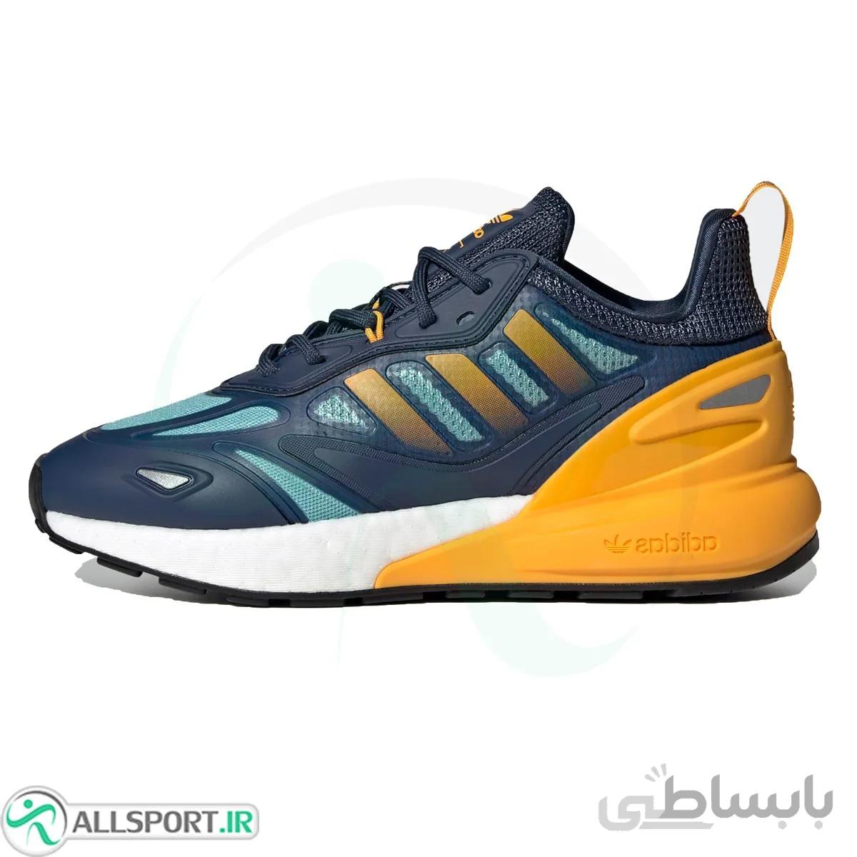 کتانی رانینگ مردانه آدیداس طرح اصلی Adidas Zx 2k 2.0 Blue Yellow
