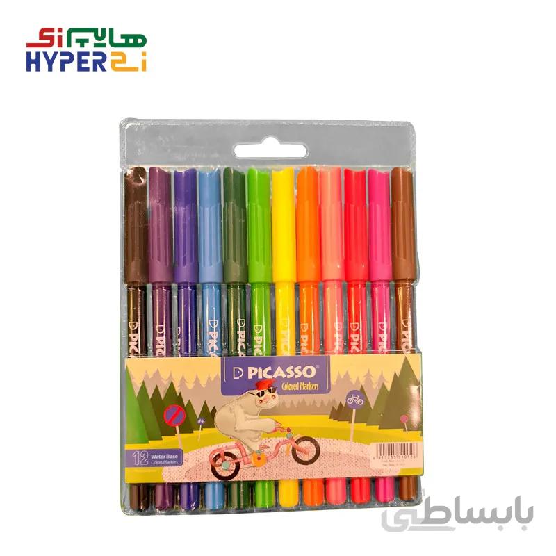ماژیک 12 رنگ پیکاسو مدل Picasso FINE TIP