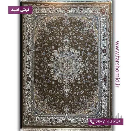 یک تخته 12 متری فرش ماشینی 700 شانه ۸ رنگ اندیشه گردویی فرش هستی