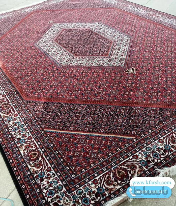 فرش ماشینی طرح بیجار قرمز