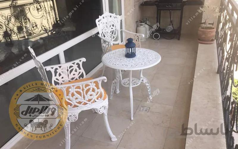 میز و صندلی باغی آلومینیومی مرغابی