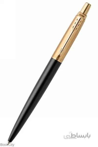 خودكار مشكي تمام استيل گيره طلا PARKER Jotter peremium 180305