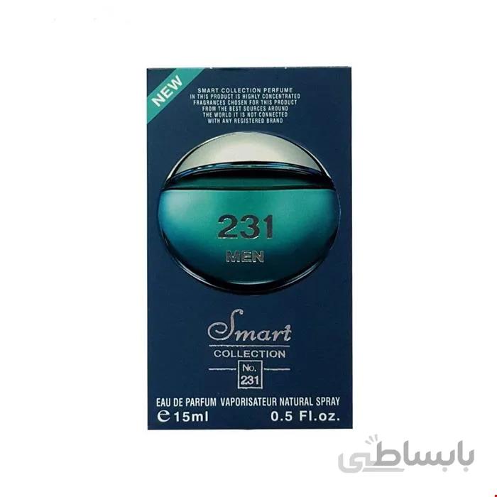 عطر جیبی مردانه اسمارت کالکشن کد 231 مدل بولگاری آکوا پورهوم حجم 15 میلی لیتر