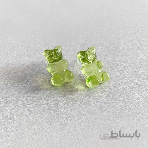 گوشواره پاستیل خرسی سبز ا Gummy bear