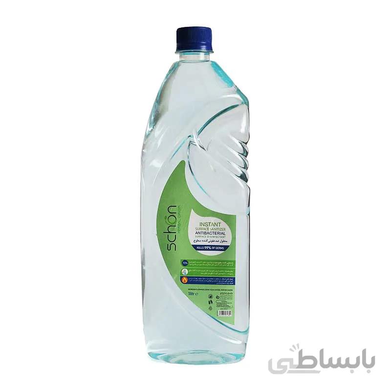 محلول ضد عفونی کننده سطوح شون حجم 1000 میل ا Schon Surface Sanitizer Antibacterial 1000ml