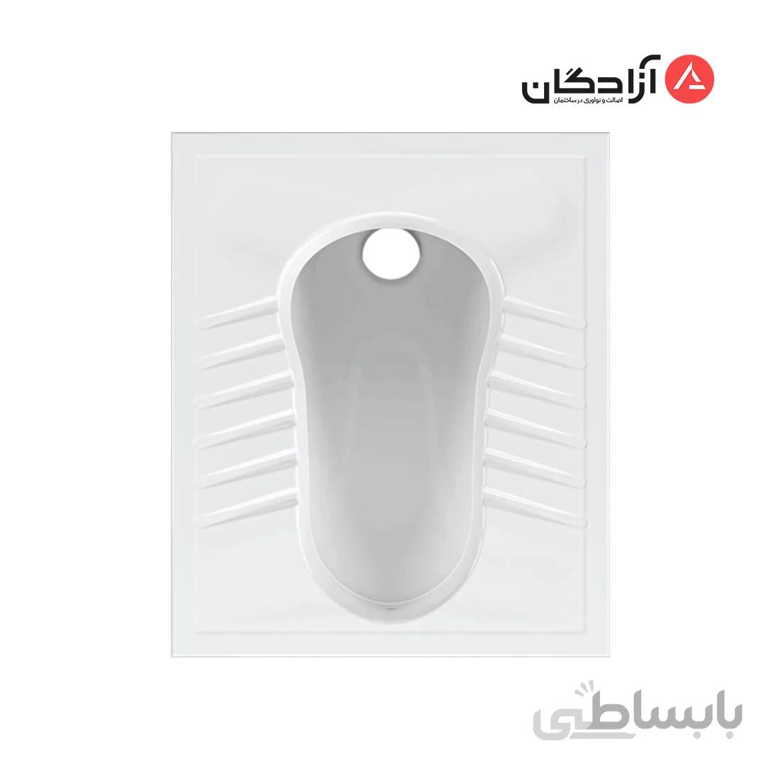 توالت ایرانی چینی کرد مدل آرین ریم لس