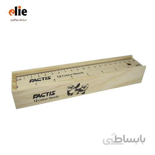 مداد رنگی 12 رنگ فکتیس مدل جعبه چوبی
