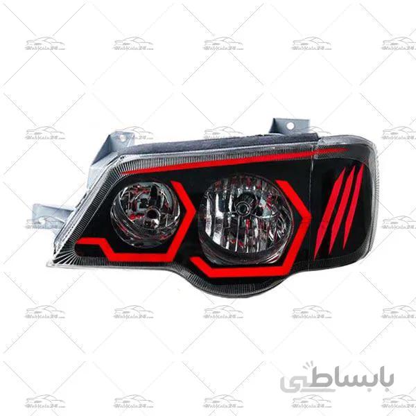 چراغ جلو اسپرت پراید 132 و 111 طرح E42 قرمز ا RED BMW E42 Front Light For Pride 132 And 111 Headlights