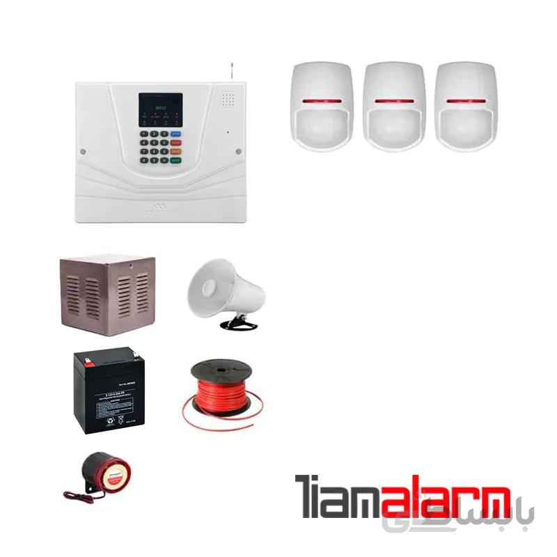 پکیج دزدگیر اماکن با سیم مدل مستر سیم کارتی و تلفنی M930PY3