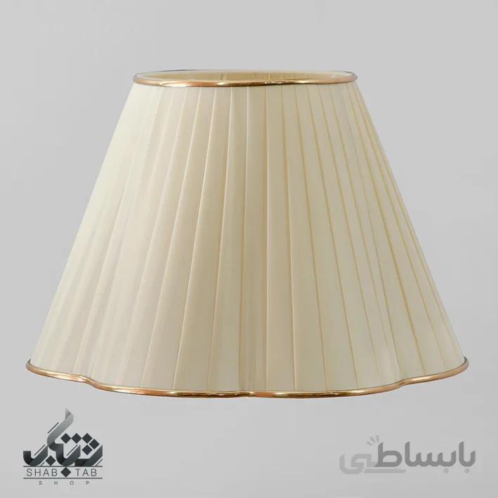 شید گل سایز 35 تک رنگ کرم- سرپیچ E27