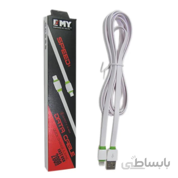 کابل تبدیل USB به لایتنینگ امی مدل MY-450 طول 2 متر