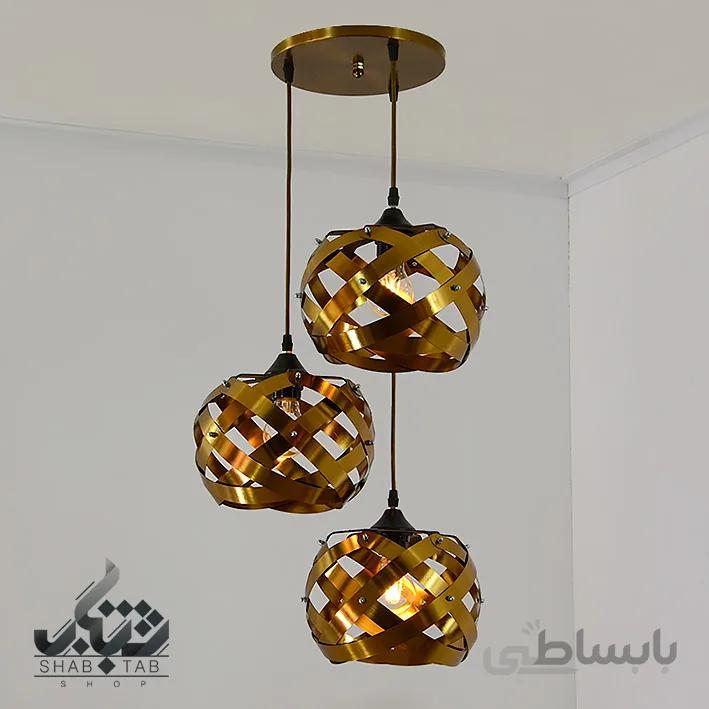 لوستر مدرن سه شعله کد 574/3 آنتیک SHJ