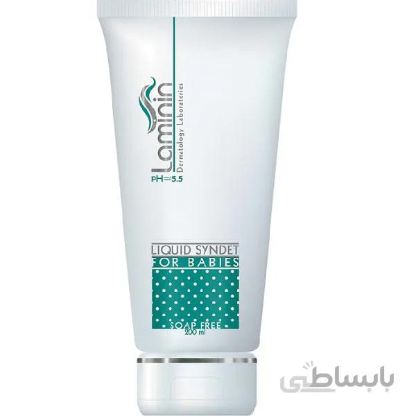 کرم، بالم و لوسیون کودک و نوزاد لامینین ژل پاک کننده لامینین مناسب کودکان حجم 200 میلی لیتر ا Liquid Syndet For Babies