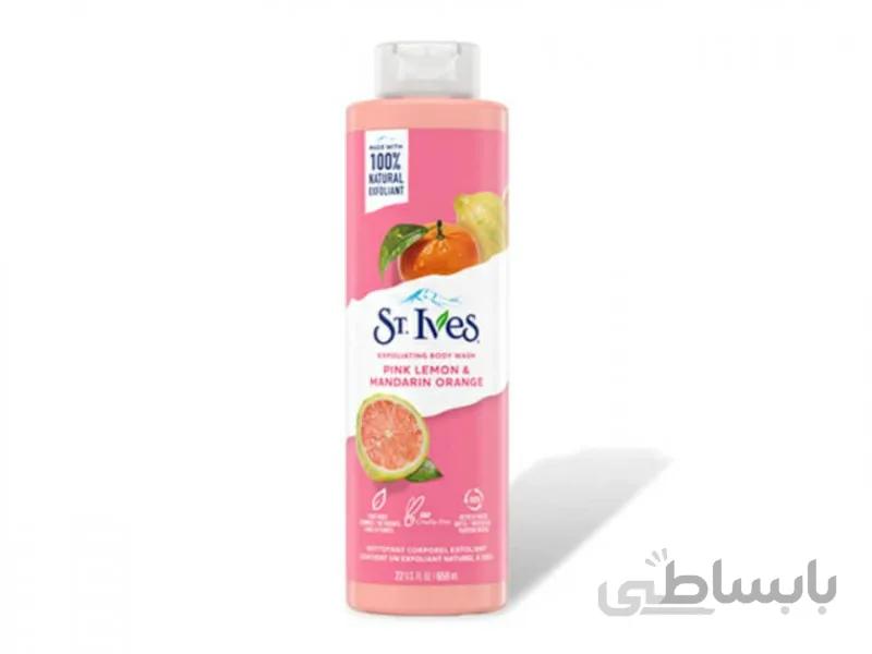 شامپو بدن سنت ایوز لیمو صورتی پرتقال pink lemon and mandarin st.ives
