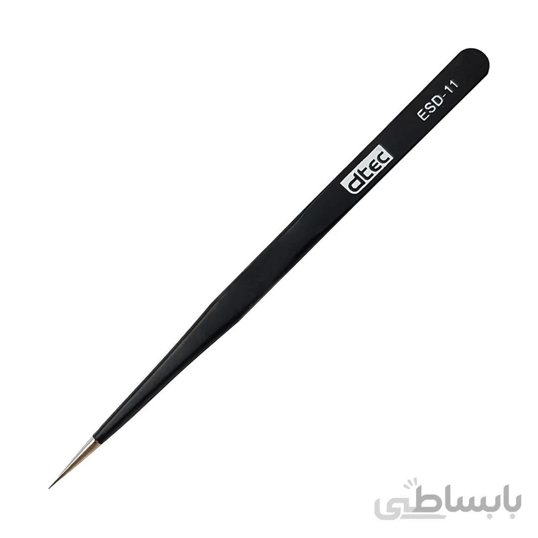 پنس نوک تیز انتی استاتیک برند DTEC مدل ESD 11