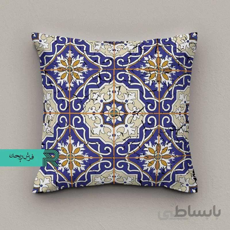 کوسن مخمل طرح اسلیمی کد9