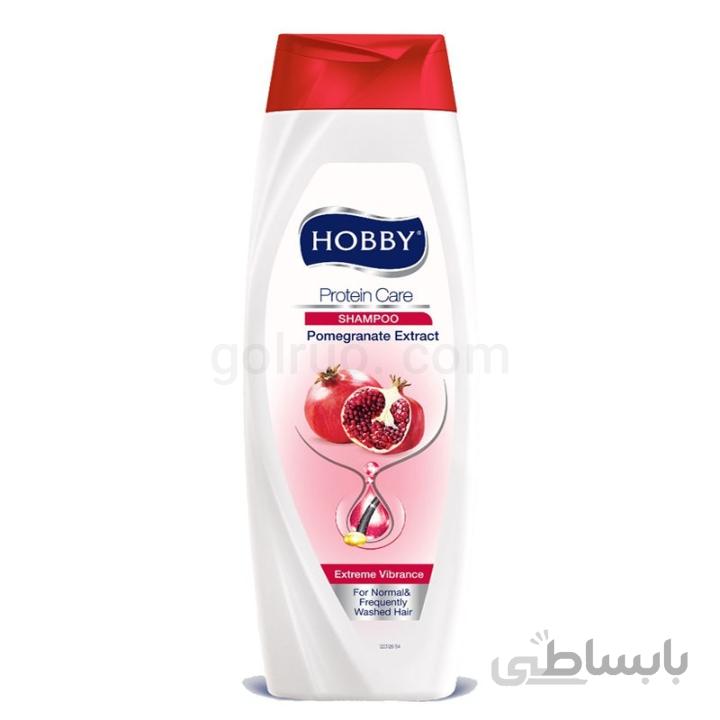 شامپو HOBBYعصاره انار مخصوص موهای رنگ شده حجم 600میل