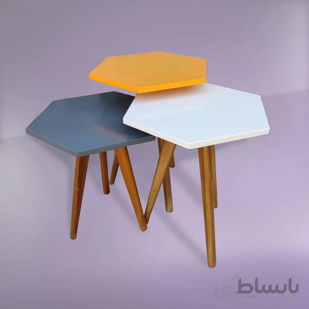 میزعسلی 3 تکه هگزا (Hexa)