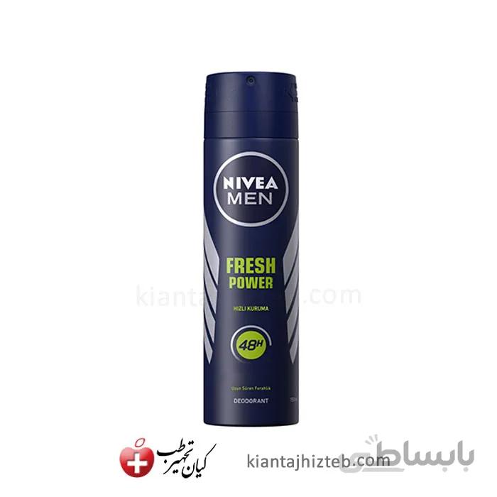اسپری مردانه NIVEA مدل FRESH POWER حجم ۱۵۰ میل