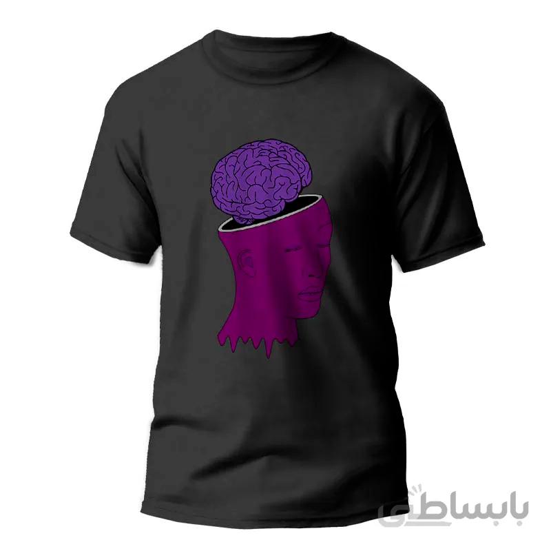 تیشرت طرح گرافیکی Brain up