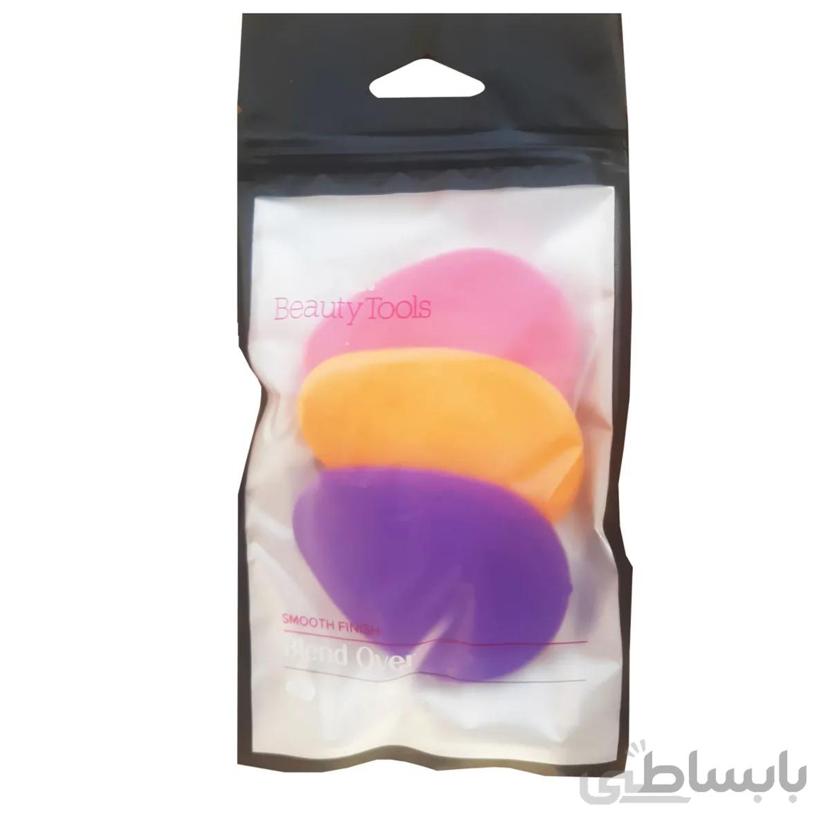 پک پد آرایشی بیول بیوتی تولز مدل Blend Over بسته 3 عددی ا Biol Beauty Tools Blend Over Sponge Pack