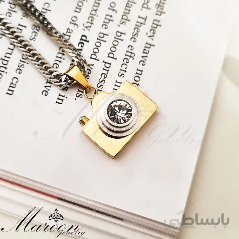 گردنبند مردانه و پسرانه دوربین طلایی مارون MM95